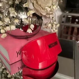 Moschino | Accessories | Moschino Shiny Red Sunglasses Case 